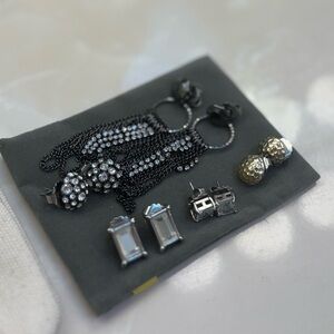 Lot of 5 Lia Sophia stud earrings